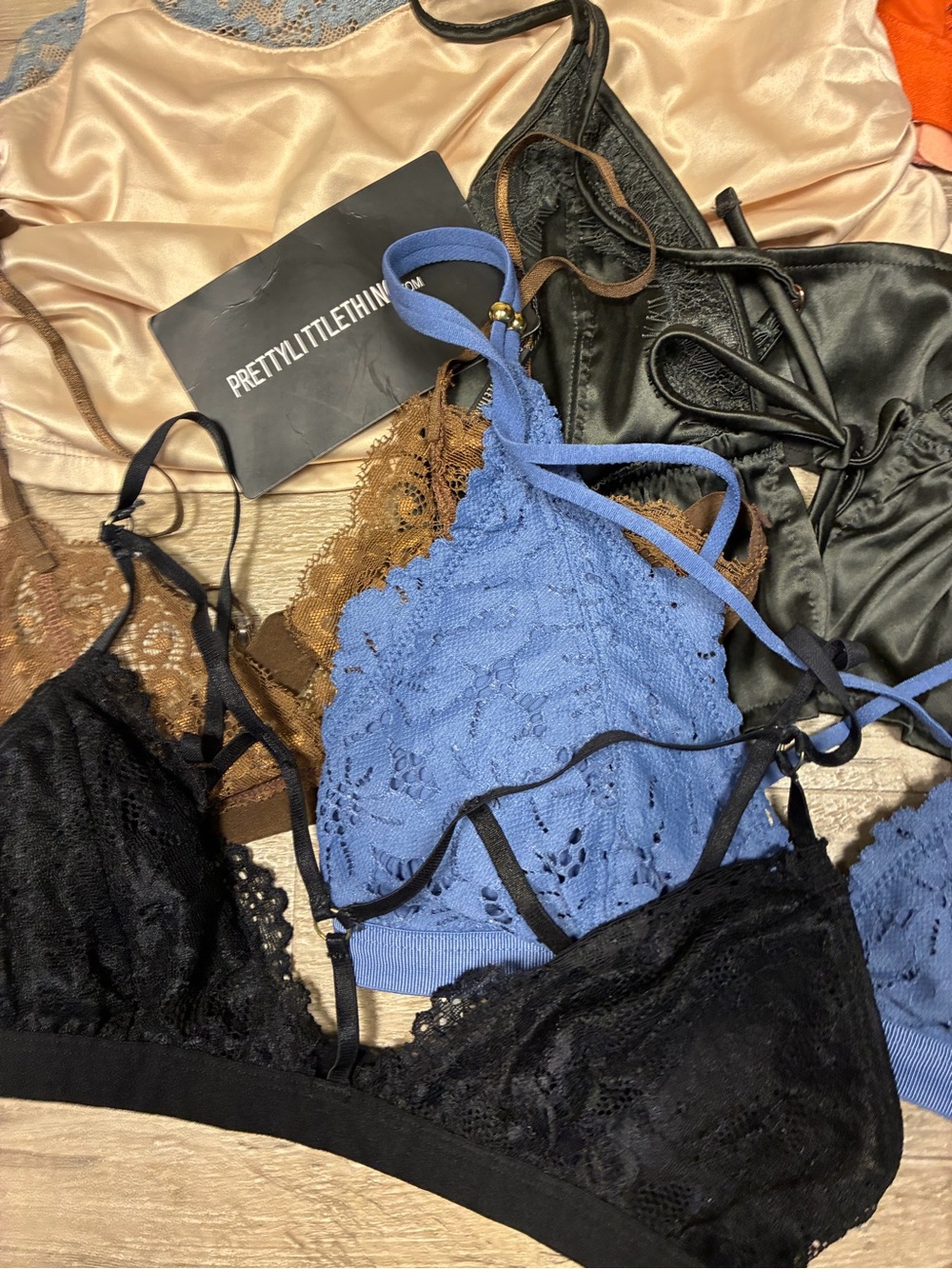 Free People aerie Pretty Little Thing Urban Outfitters 6 Bralettes Satin Lace - Picture 14 of 14